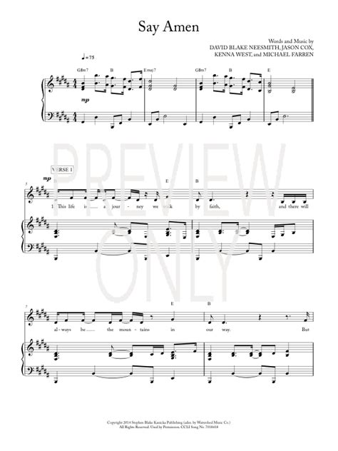 SAY AMEN CHORDS (ver 3) by Finding Favour .